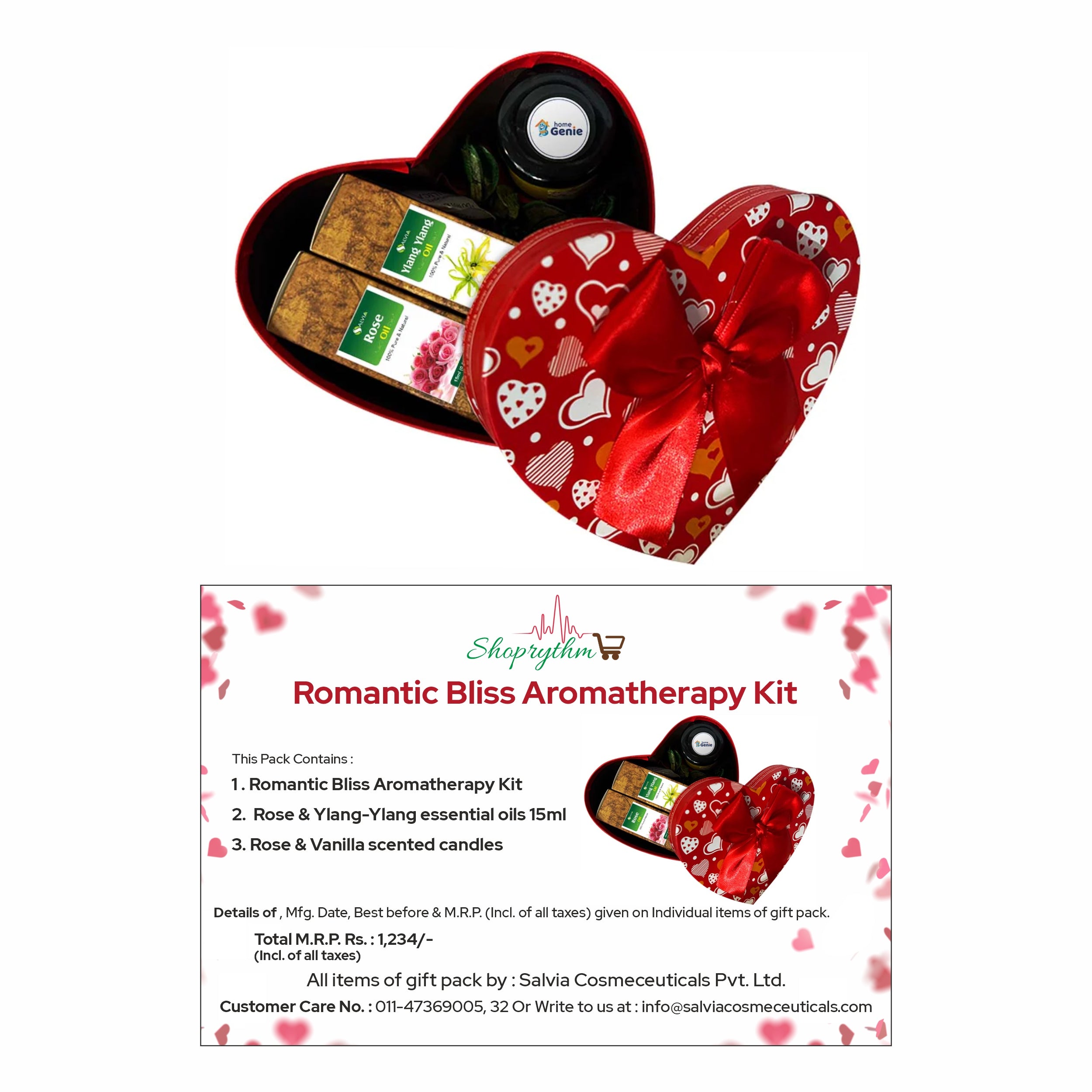 Shoprythm valentine combo Romantic Bliss Aromatherapy Kit Shoprythm valentine combo Romantic Bliss Aromatherapy Kit